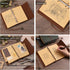 Refillable faux leather journal, password book, planner, sketchbook, notepad, portable travel diary, gift for men and women- A6 Size-(7in x 5in (G...