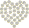 Waydress 70 Pcs 16mm Rhinestone Embellishments Flatback Buttons Jewelry Flower Crystal Accessory for Crafts DIY Jewelry Making Wedding Decoration ...