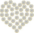Waydress 70 Pcs 16mm Rhinestone Embellishments Flatback Buttons Jewelry Flower Crystal Accessory for Crafts DIY Jewelry Making Wedding Decoration ...