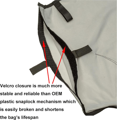 ATIE Pool Cleaner Gray Fine Mesh Bag with Hook and Loop Fastener Enclosure for Pentair Kreepy Krauly Legend, Platinum Pool Cleaner Debris Bags 360...