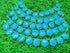 1 Strand Aqua Chalcedony 10 Pcs Beads Size 14X14Mm Hexagon Shape Cut Faceted Beads For Jewellery Making, Beading & Craft Supplies Kcrafts-Rk_K54...