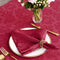 maxmill Jacquard Cloth Napkin 20 x 20 Inch Damask Pattern Solid Washable Polyester Dinner Napkins Set of 4 Pieces with Hemmed Edges for Family Hol...