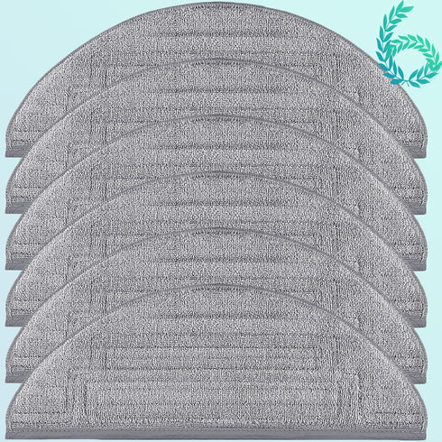 6 Pack Mop Cloth Pads Replacement for Roborock S8 Pro Ultra Robot Vacuum, Upgraded Reusable Microfiber Dual Sonic Mopping Pad Accessories...