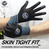 Nitrile Safety Work Gloves - 3 Pairs, Work Gloves with Grip for Men and Women, Lightweight Touchscreen Utility Working Gloves for Warehouse, Contr...