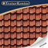 3 Sheets Self-Adhesive Roof Tiles and Shingles for Dollhouses Scale 1:12 (Roof Tiles Clay 1)...