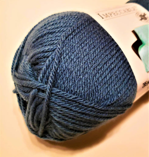 Loops & Threads Impeccable Yarn - 1 Ball 4.5 Ounces - Misty Blue...