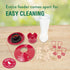 Perky-Pet 9201-6 Top-Fill Pinch-Waist Glass Hummingbird Feeder – 12 oz, PInk...