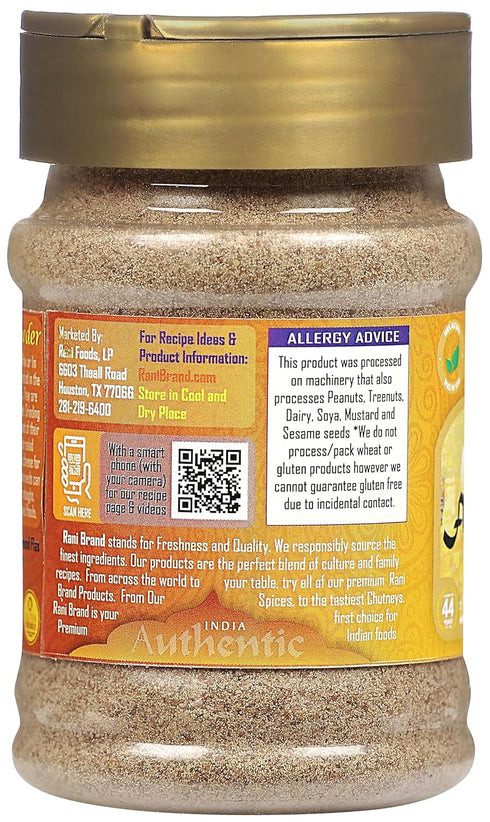 Rani Flax Seeds Powder (Alsi, Linum usitatissimum) 2.6oz (75g) PET Jar ~ All Natural | Gluten Friendly | Non-GMO | Vegan | Kosher | Indian Origin...