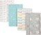 Luvable Friends Unisex Baby Cotton Flannel Burp Cloths, Basic Elephant, One Size...