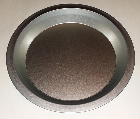 Two 9 inch Pie Pans a Heavy weight steel none stick bakeware set with even heating (Standard version)...