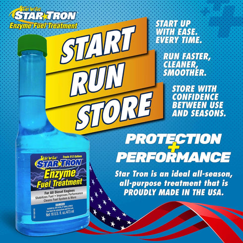 Star Tron Super Concentrated Diesel Formula - Stabilize & Rejuvenate Diesel, Biodiesel & All Regular Gasoline - 1 Oz Treats 32 Gallons...