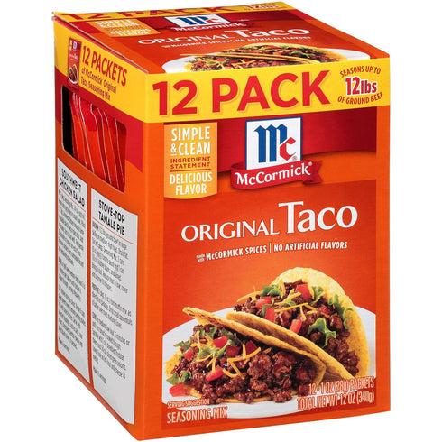 McCormick Original Taco Seasoning Mix, 12 oz...