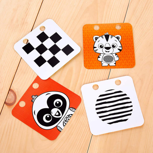 Baby Einstein Flip For Art High Contrast Floor Activity Mirror with Take Along Cards, Tummy Time Play, Newborn+...