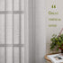 NICETOWN Linen Textured Semi Sheer Curtains 63 inches Length, Eyelet Top Bedroom Window Privacy Translucent Light Filtering Flax Sheer Drapes for ...