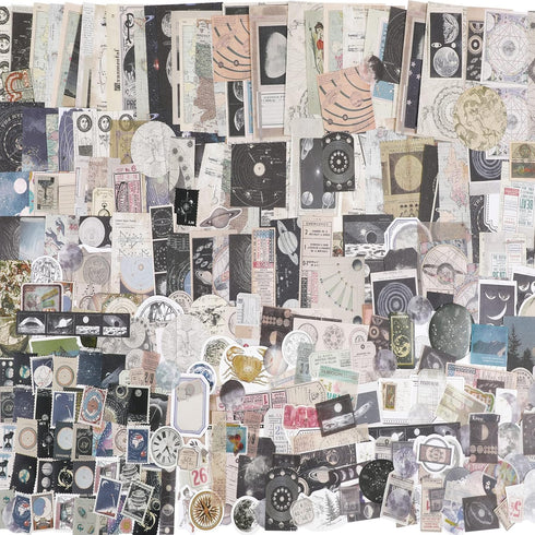 Vintage Scrapbooking Sticker Paper Supplies for Journaling Retro Collection Washi Stamping DIY Craft Kits Collage Album Bullet Aesthetic Cottage P...