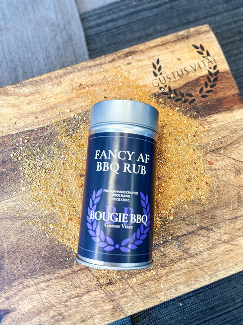 Fancy AF BBQ Rub | Gourmet Seasoning | Artisanal Spice Blend | 7.5 oz (212g) | All Natural | Non GMO | Small Batch | No MSG or Artificial Ingredie...
