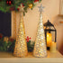 Juegoal Lighted Christmas Table Decorations with Star and 10 LED Lights Battery Operated, Indoor Xmas Thanksgiving Holiday Wedding Party Tabletop ...