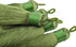 KONMAY 10pcs 3.4''(8.5cm) Handmade Imitation Silk Tassels with Hanging Loop for Jewelry Making (Army Green)...