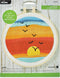 Bucilla 6" Stamped Embroidery Kit, Sunset, Includes Fabric, 6” Plastic Hoop, Floss, Needle and Instructions, 49318E...