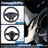 Azrra Car Steering Wheel Cover: Non-Slip Breathable Ergonomic Grip Black Carbon Fiber Steering Wheel Cover - Car Wheel Cover for Men/Women Univers...