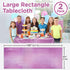 PixiPy Premium Plastic Disposable Tablecloth (2 PK, Purple, 40" x 108") Elegant Table Cover for Parties, Heavy Duty Thick Laser Cut Napery Indoor ...