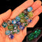 Artsy Crafts 60 Pcs Assorted Glow in The Dark Firefly Beads 12mm European Lampwork Luminous Glass Beads for Jewelry Making Charm Bracelet Necklace...