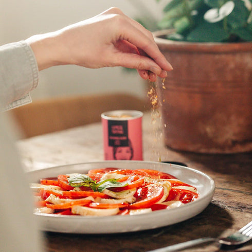 Just Spices Caprese Topping, 2.29 oz. I Tomato and mozzarella spice mix I For authentic Italian antipasti at home...