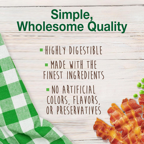Nylabone Healthy Edibles Natural Dog Chews Long Lasting Bacon Flavor Treats for Dogs, Medium/Wolf (2 Count)...
