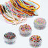 KERGAEN Total 16800pcs Size 3mm Seed Beads for Jewelry Making,8/0 Tiny Seed Beads Craft Beading Kit Set,260pcs Letter Alphabet Beads with Elastic ...