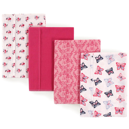 Hudson Baby Unisex Baby Cotton Flannel Burp Cloths, Butterflies, One Size...