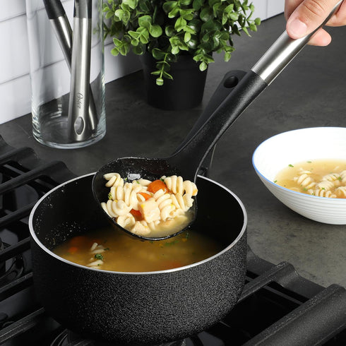 Oster Baldwyn 12" Nylon Ladle - Black w/Stainless Steel Handle...