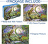 LELEMON Puzzles for Kids Ages 4-8,Dinosaur 100 Piece Puzzles for Kids,Educational Kids Puzzles Jigsaw Puzzles in a Metal Box,Children 100 Piece Pu...