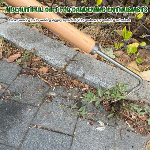 16” Weed Puller Tool & Weeding Artifact Uprooting Weeding Tool Weeder Tool for Yard Long Handle Convenient and Easy to Use, Gardening Hand Weeder ...