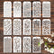 14 Pieces for Crafts Stencils Texture Stencils for Painting Reusable Art Deco Stencils for Home Cake Decorating DIY Art Crafts...