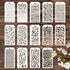14 Pieces for Crafts Stencils Texture Stencils for Painting Reusable Art Deco Stencils for Home Cake Decorating DIY Art Crafts...