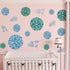 Fashion 3D DIY Creative Blue Flowers Wall Decals Flower Vines Wall Stickers Murals Removable Decor Decal for Living Room Girls Bedroom Home Wall D...