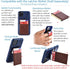 Dockem iPhone 11 Wallet Case: Built-in Metal Plate for Magnetic Mounting & 2 Credit Card Holders (6.1" Exec M2, Synthetic Leather, Navy Blue)...