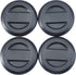 CPOWACE 4pcs Hub Wheel Center Caps Compatible with Polaris RZR, Black Tire Wheel Center Rim Cap Accessories Compatible with Polaris RZR 1000 XP Tu...