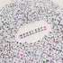 1120Pcs Square Acrylic 6x6mm Alphabet A-Z Letters Beads with Numbers Colorful Hearts Cube Beads for Phone Lanyard Bracelets Necklaces(White-1120-O...