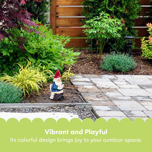Noa Store Funny Garden Gnomes on Toilet - Funky Yard Art - Gnomes Outdoor Decorations - Naughty Garden Gnome Reading while Doing his Business Lawn...