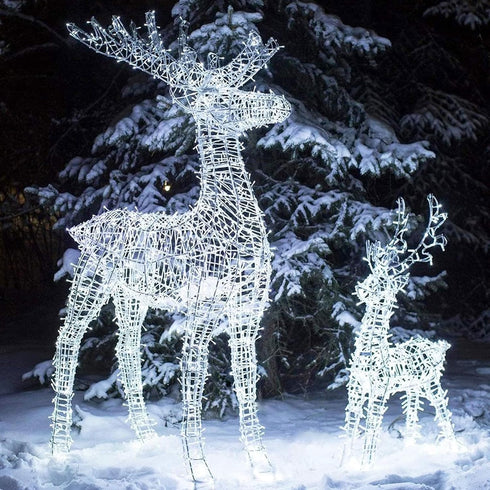 33ft 100 LED Cool White Christmas String Lights - Twinkle Lights for Indoor and Outdoor Tree Decorations, Bedroom and Living Room Ambiance Lightin...