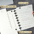Yoment Discbound Notebook Customizable Spiral Journal Refillable 5 Subject Notebook with Removable Pages 120 Wide Ruled Disc Planner with 6 Binder...