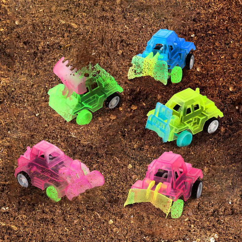 28 Pcs Construction Toys for Boys Kids 4-8 Construction Party Favors Mini Pull Back Vehicles Small Construction Excavator Truck Sand Toy for Pinat...