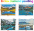 Binbo 5D Diamond Painting Kits for Adults – DIY Landscape Diamond Painting Kits for Kids - Full Round Drill Rhinestone Arts for Home Wall Decor, M...