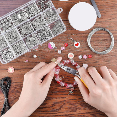 KUUQA Jewelry Making Kit Jewelry Findings Starter Kit Jewelry Beading Making and Repair Tools Kit...