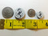 Nautical Anchor Button Set -Tailored 2 Hole- White/Black ~ for Suits, Sport Coat, Uniform, Jacket, Dresses 11 Pc....