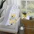 Disney Winnie The Pooh White, Yellow, and Aqua Cloud and Sun Lovey Security Blanket...