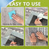Rug Carpet Non Slip Grippers, 16Pcs Large Carpet Tape Pads Reusable, Removable Strong Adhesive No Damaging for Floor, Double Sided Rug Carpet Tape...