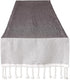 DII Bordered Dobby Woven Table Runner, 15 x 72, Black, 1 Piece...