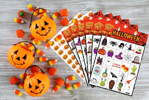 40 Players Halloween Bingo Game Cards - Hallowmas Goodie Bags Stuffers Gifts for Kids Holiday Activity Party Supplies Favors...